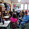 Chris Gent, teaching students about design at St. Michael’s of the Archangel School in Streator, IL.